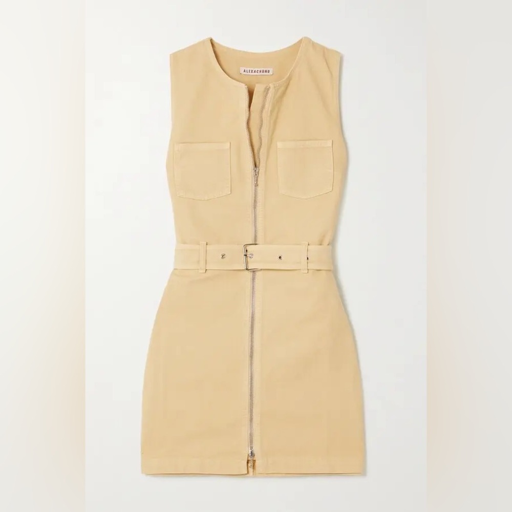 Alexa Chung Rosamund Denim Belted Dress